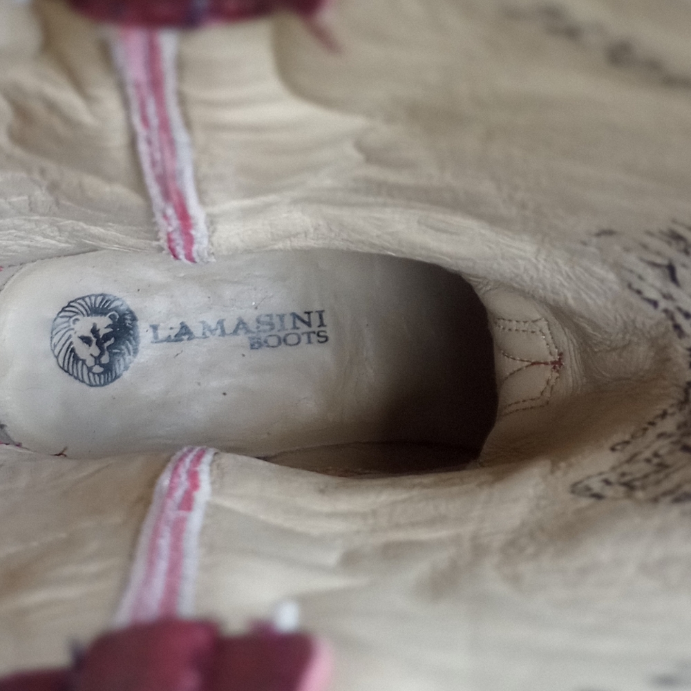 Lamasini Cowboy boots Reptile/Leather made in Mexico (pre-loved) - Picture 12 of 14